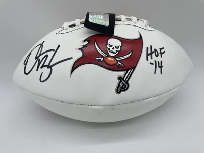 Деррик Брукс с автографом Buccaneers логотип футбол с HOF - Beckett W голограмма - Изображение 1 из 4