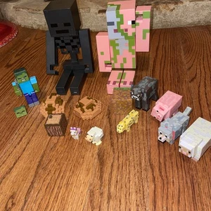 Minecraft Figuren Pigman, Black Enderman, Tiere (Schafe, Schwein +), Blöcke, Zombie - Bild 1 von 14