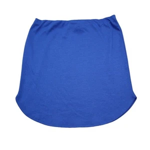 Fashion Magazin Rock Damen L blau hoher Bund elastische Taille Pull On Minirock - Bild 1 von 13