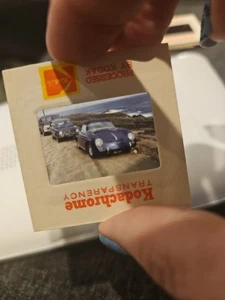#DT 35mm slide - Vintage - Collectibles - Photo - Cars water beach classic cars - Picture 1 of 1