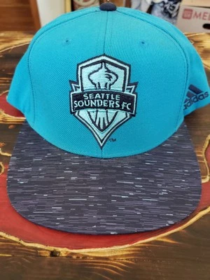 Adidas Seattle Founders FC Soccer Football Hat Cap One Size teal - Image 1 of 4