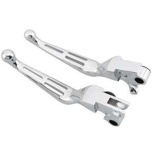 2* Chrome Hand Levers Clutch Brake Levers For Harley Sportster XL Glide Softail - Picture 1 of 19