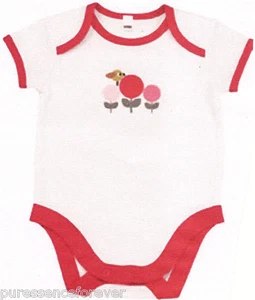 AVON TINY TILLIA BABY MÄDCHEN WEISS/ROSA BODY - Größe 6-9 Monate (Neu/Sld) - Bild 1 von 1