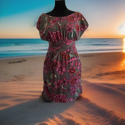 Juicy Couture P Floral Vintage Y2K French Terry Towelling Luxury Dress Sexy Fun! - Image 1 of 4