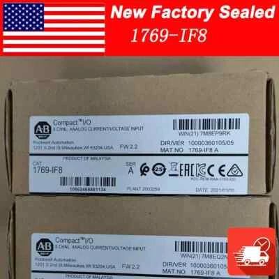 1PC NEW Allen Bradley 1769-IF8 /A CompactLogix 8 Pt Analog Input Module 1769IF8 - Image 1 of 4