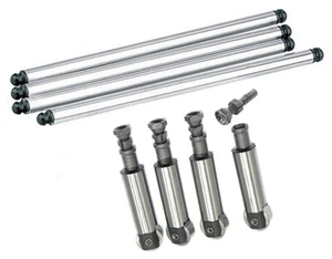 Solid LIFTER TAPPETS & Alloy PUSHRODS for Harley 1948 - 1965 Panhead Motors - Picture 1 of 2