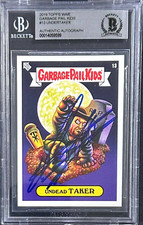 Undertaker Signed 2019 Topps Garbage Pail Kids WWE Card #13 Beckett 14059599