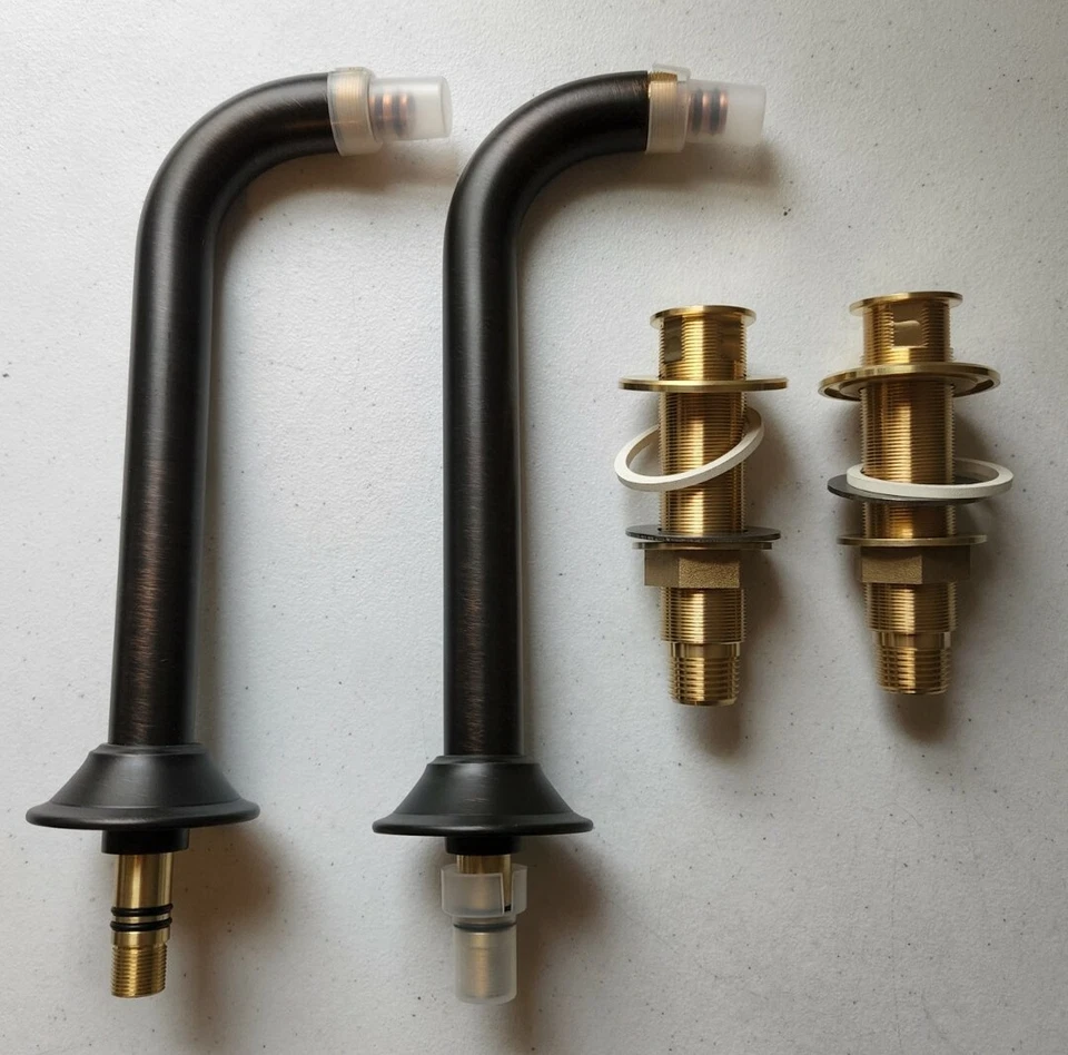 Elevadores de llenado de bañera Brizo RP73765RB montaje en cubierta de torre - bronce veneciano Foto 1 de 3