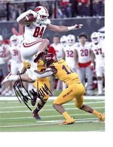 Jake Ferguson Wisconsin Badgers signed autograph 8x10 football photo 2022 NFL b - Picture 1 of 1