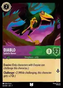 Diablo Spiteful Raven 66/204 Disney Lorcana Archazia's Island Uncommon NM - Picture 1 of 1