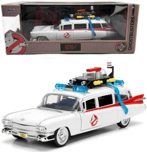 METALS HOLLYWOOD RIDES GHOSTBUSTERS ECTO-1 1:24 DIE-CAST JADA 2024 - Picture 1 of 2