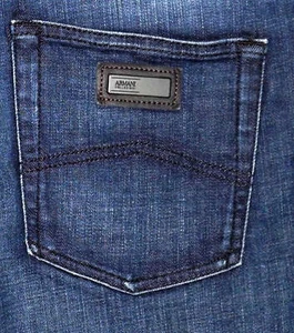 Authentic ARMANI COLLEZIONI J15 Straight Leg Men's Dark Blue Jeans Sz 30X32 - Picture 1 of 10