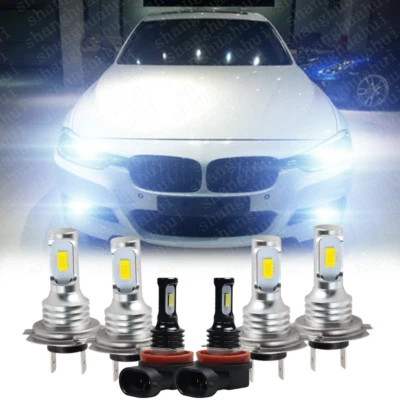For BMW 328i 325xi 330xi 2002-2005 2006 Combo LED Headlight Fog Light Bulbs Kit - Image 1 of 4