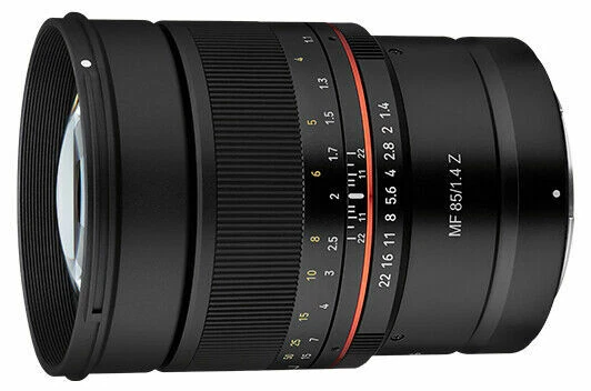 Samyang MF 85mm f 1.4 Prime Lens for Nikon Z Mount Mirrorless Cameras Portrait - Image 1 of 1