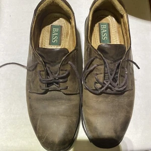 Bass brown leather dress shoes size 9M - Picture 1 of 9