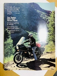 August 1977 RIDER Touring - Vintage Motorcycle Magazine - Picture 1 of 2