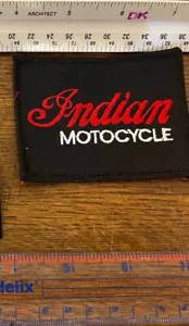 Embroidered INDIAN LOGO MOTORCYCLE Patch Sew Iron On New OLD STOCK Vintage NeW - Picture 1 of 8