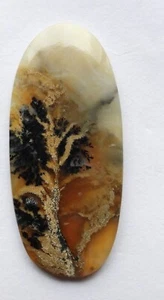 34.60 Cts Natural Tiger Dendrite Agate Cabochon Loose Gemstone 47.5X21.3X4 MM - Picture 1 of 3