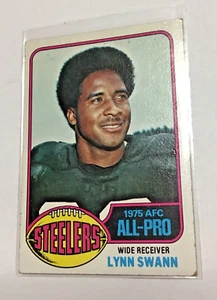 1976 TOPPS PITTSBURGH STEELERS ~ 1975 AFC ALL-PRO ~ LYNN SWANN CARD #140 - Picture 1 of 10