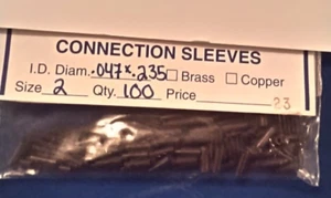 Vorfach Verbinder Crimphülsen schwarz Größe 2, 0,047x.235 - Bild 1 von 1