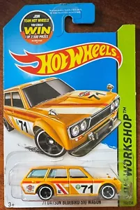 Mattel Hot Wheels HW Workshop '71 Datsun Bluebird 510 Wagon #202. NICE CARD - Picture 1 of 1