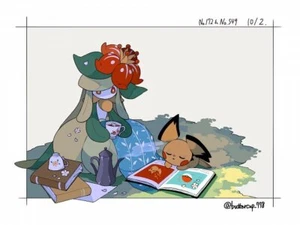 Anime pok mon lilligant pichu wallpaper blanket Stitched Gaming Mat Desk - Picture 1 of 1