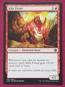 Magic The Gathering ICONIC MASTERS KILN FIEND red card MTG - Picture 1 of 2