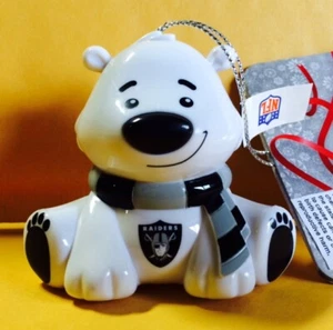 Raiders Bear Christmas Holiday Tree Ornament - NEW - FREE SHIPPING - Picture 1 of 2