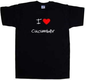 I Love Herz Gurke T-Shirt - Bild 1 von 1