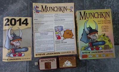 "Munchkin" Dungeon Adventure Card Game-2014 2nd Printing-New Complete-Holo Box - Image 1 of 4