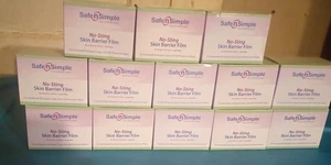 13 bxs. Safe Simple SNS00807 Large No-Sting Skin Barrier Film Wipes Expires 2027 - Bild 1 von 2