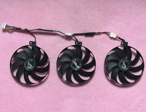 Set of 3 Fan Cooler Fan For ASUS RTX 2070 2080 Ti GTX 2060 2080 T129215SU 89mm - Afbeelding 1 van 7