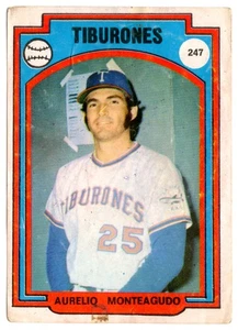 1972 Venezuelan Winter League Stickers Aurelio Monteagudo #247 - Picture 1 of 3