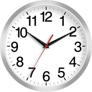 Reloj pared moderno 25 cm silencioso sin tictac decorativo para hogar oficina - Picture 1 of 12