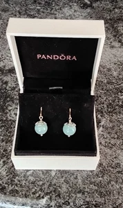 Pandora Compose Aquamarine Trinity. Droplet Earring Pendants x 2. With Box - Picture 1 of 22