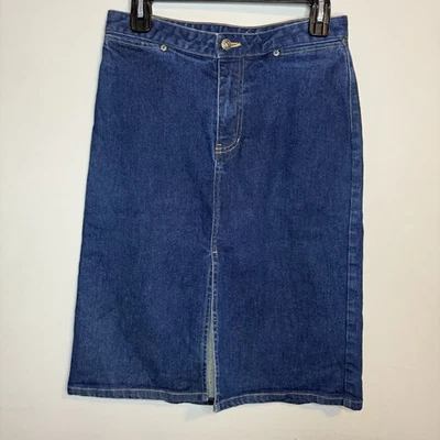 VTG Y2K Gap Denim Front Slit Skirt size 4 - Image 1 of 4