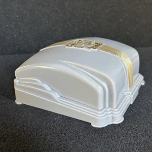 Vintage 1940S Art Deco Revival Helzberg's Jewelers Early Plastic Jewelry Case - Picture 1 of 14