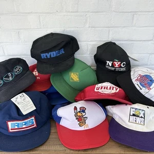 VTG Lot 16 SnapBack Trucker Hats Caps Sports Farm Business Fox McDonald’s NRA - Picture 1 of 4