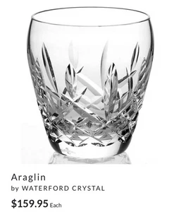 Waterford Kristall ARAGLIN altmodisch 9 Oz Becher Steine Glas hergestellt in Irland - Bild 1 von 5