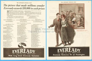 1921 American Ever Ready Work Long Island City NY Eveready Flashlight Battery Ad - Bild 1 von 1