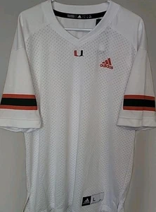 University Of Miami Football Jersey Mens L New With Tags - Picture 1 of 6