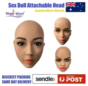 HAPPY ISLAND Realistic Sex Doll Replacement Head TPE Silicone Adult Sex Toys - Picture 1 of 8