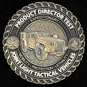 Product DirectorTest Joint Light Tactical Vehicles JLTV Challenge Coin - Picture 1 of 2