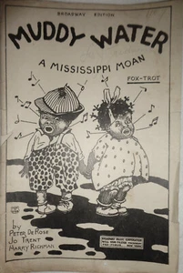MUDDY WATER - A MISSISSIPPI GEMIDO, DE PETER DE ROSE, 1926, PARA ORQUESTA - Imagen 1 de 9