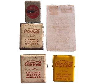 San Marcos TX Drink Coca-Cola Bottling Co. In Bottles Lot Paper Clip Texas Lot - Picture 1 of 24