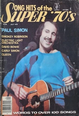 Super Song Hits 70's Magazine Paul Simon Queen David Bowie ELO d8 - Image 1 of 4