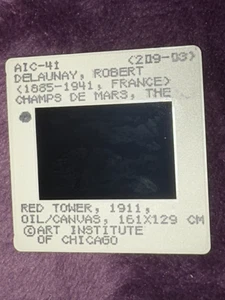 RED TOWER by ROBERT DELAUNAY 2 X 2 / 35mm museum quality slide W free shipping - Picture 1 of 3