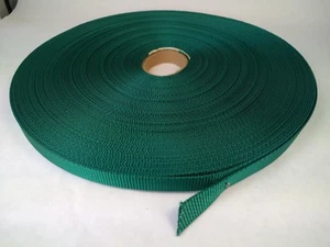Full roll 50 yds 5/8" GREEN  Nylon Webbing leash strap collar crafts - Picture 1 of 2
