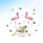 Tropical Paradise Flamingo Wall Sticker Vinile rimovibile Art Stickers murali