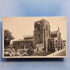 Bury St Edmunds Postcard C1930 St Mary Parish Church Exterior & Yard Suffolk